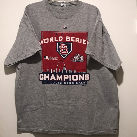 St. Louis Cardinals 2011 World Series Tshirt L $20 - Picture 9 of 10
